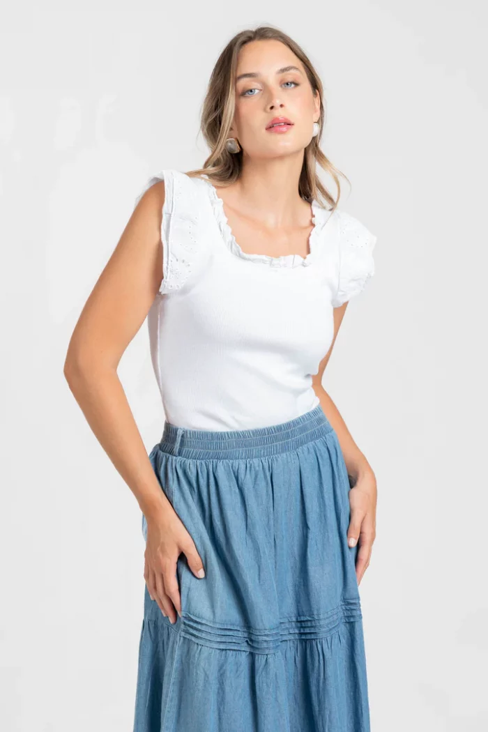 Top canalé varios colores - Imagen 2
